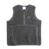 SNOW PEAK APPAREL Wool Fleece Vest Charcoal | Tops