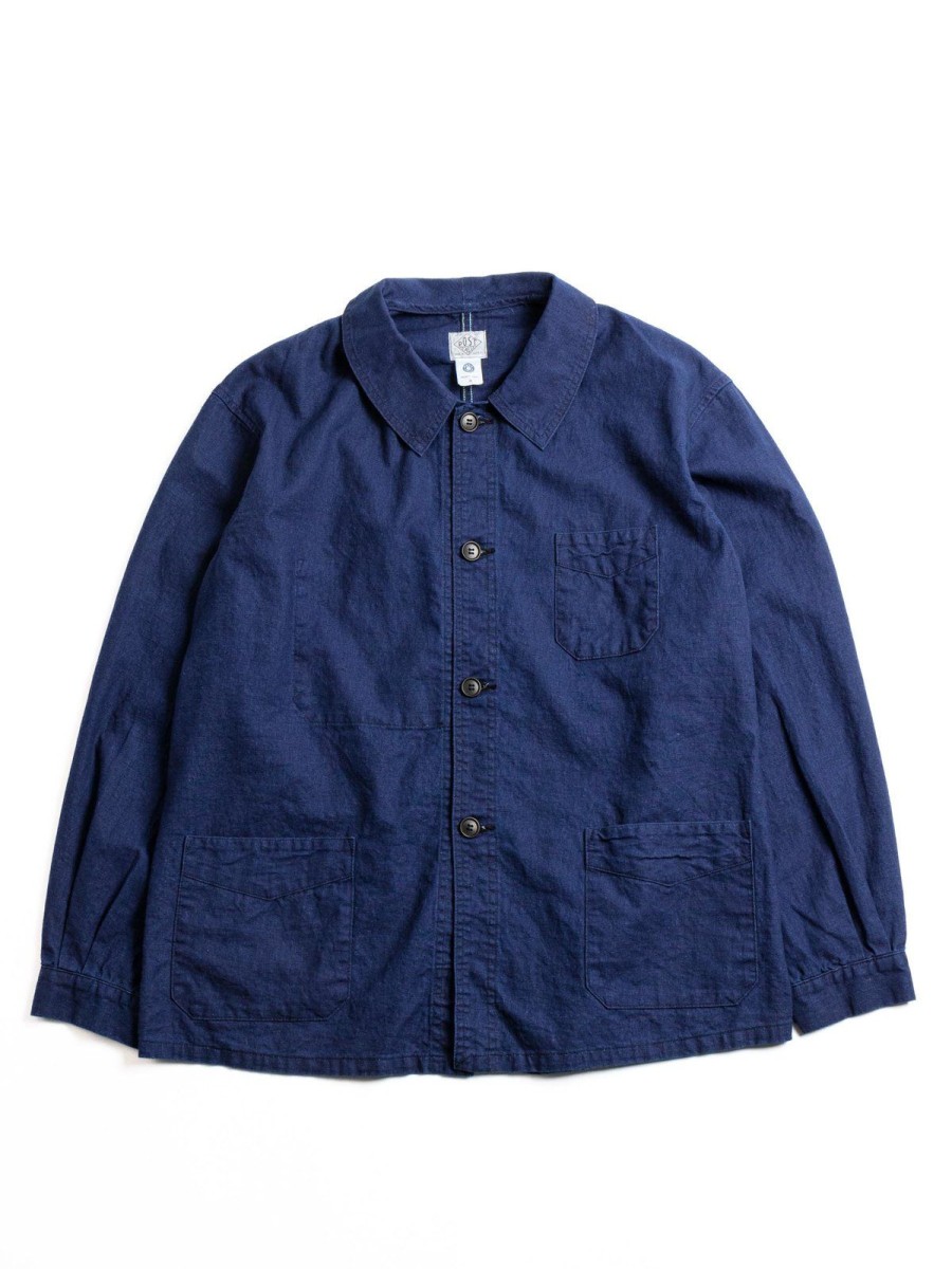 Post O’alls Pos Travail Cotton Linen Sheeting Indigo | Jackets