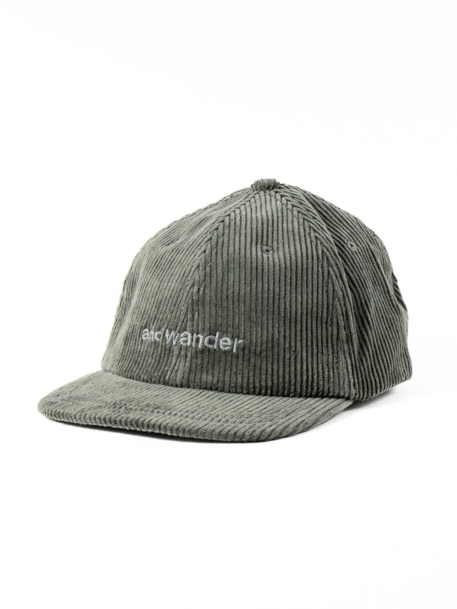 and wander Corduroy Cap Green | Aprons