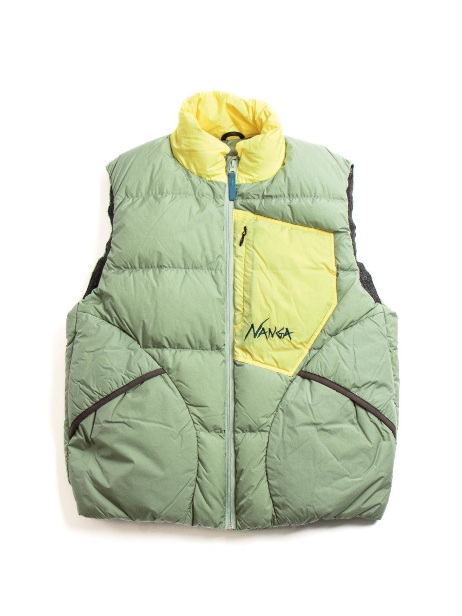 NANGA Mazeno Ridge Vest Light Khaki | Outerwear