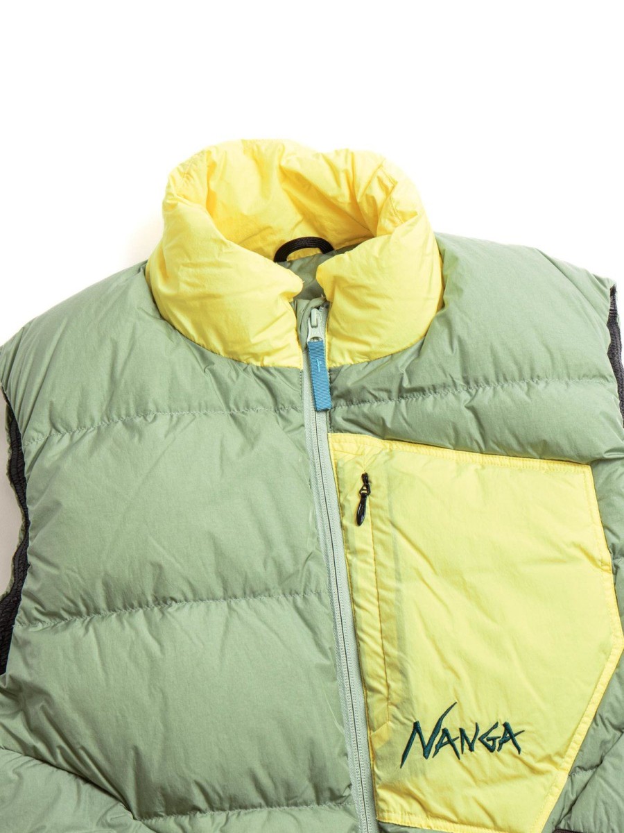 NANGA Mazeno Ridge Vest Light Khaki | Outerwear