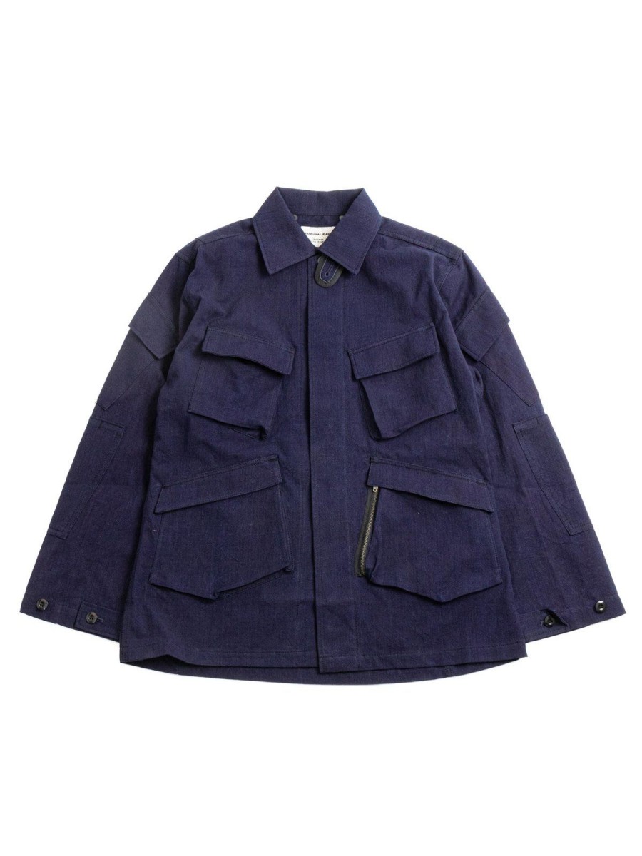 SAMURAI Sjmj23 Ars Indigo Cotton Ripstop Jacket | Shirts