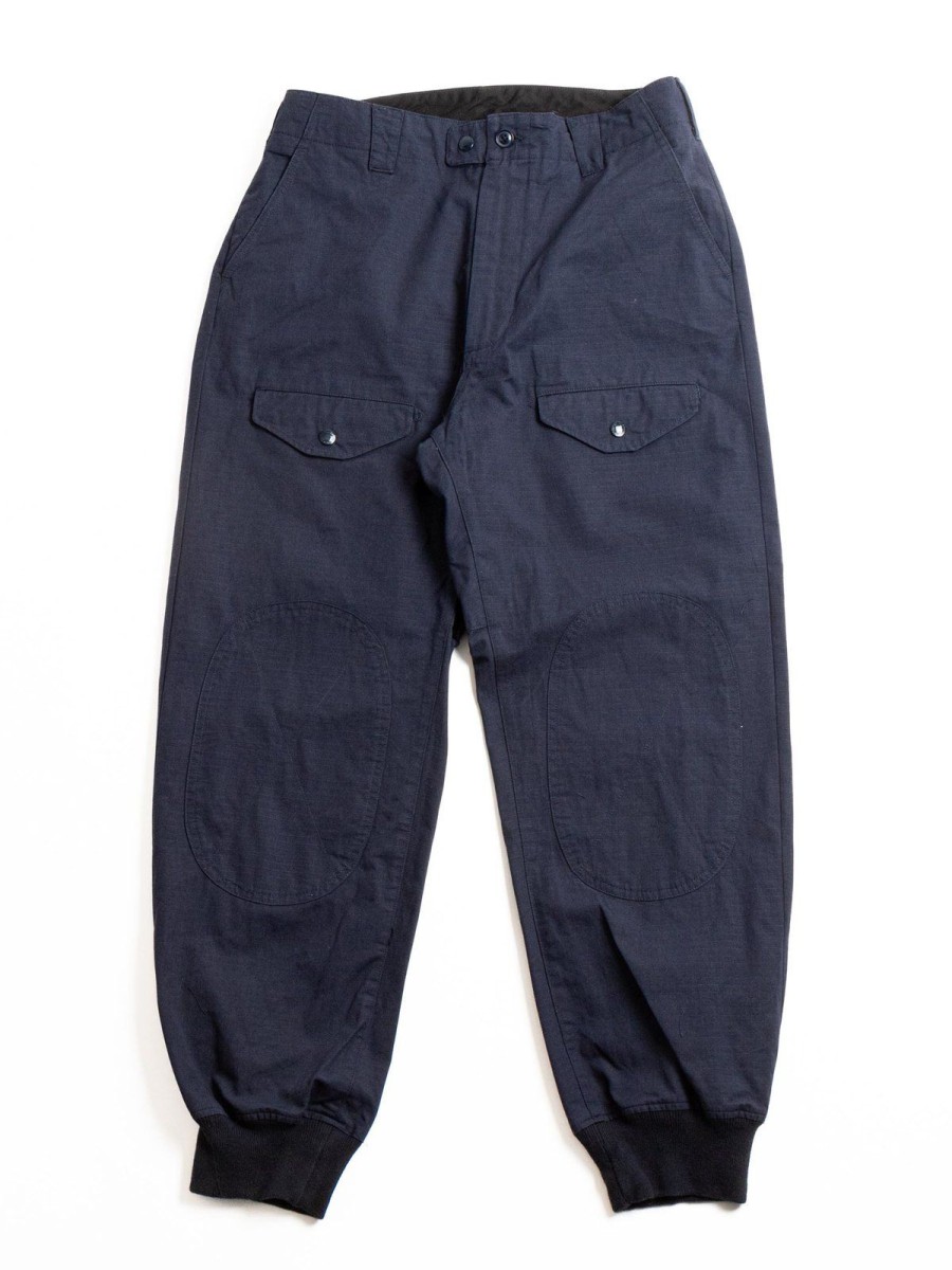 Engineered Garments Airborne Pant Navy Cotton Ripstop | Trousers