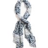 Engineered Garments Long Scarf Blue/Grey Polyester Crochet | Scarves & Shawls