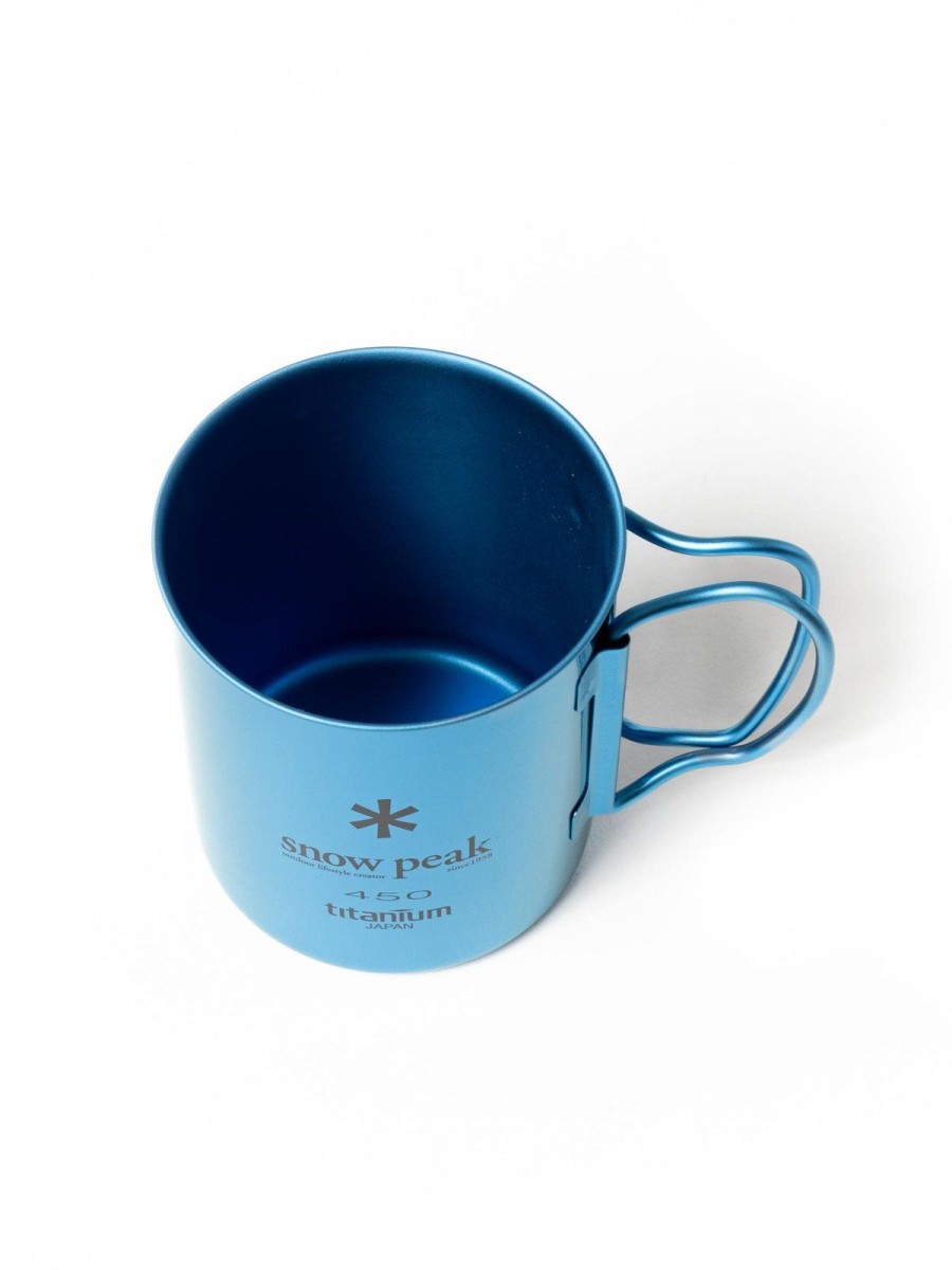 Snow Peak Titanium Single Wall 450 Mug Blue | Camping & Outdoor